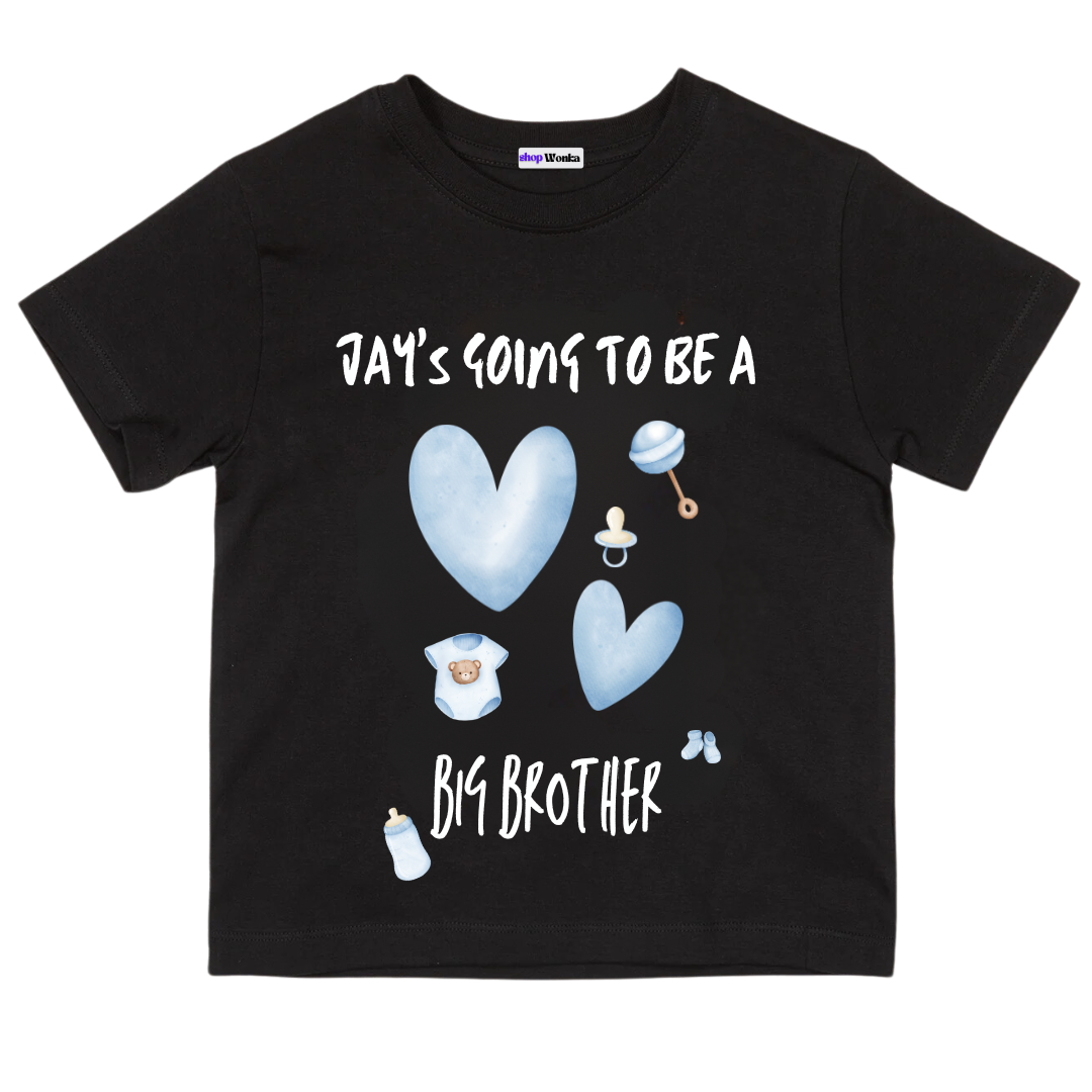 Going To Be A Brother - Customisable Kids T-shirt