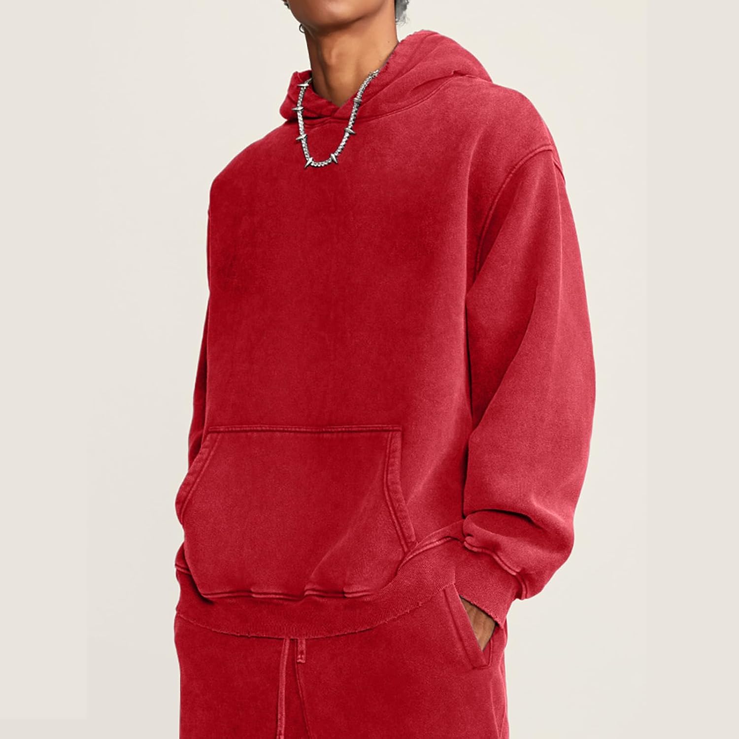 FADE CRAFT - Oversized Acid Wash Hoodie Pullover