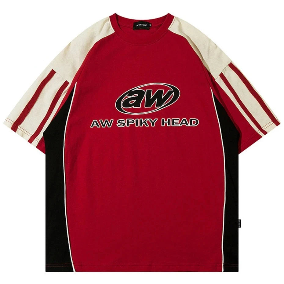 AW SPIKEY HEAD - Vintage Jersey Tee, summer men's tshirt, jersey tshirt