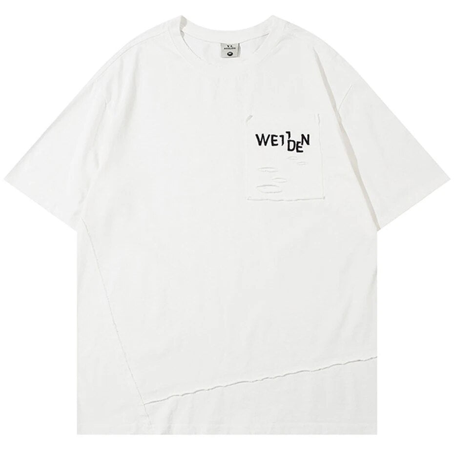 WEIDEN - Ripped Loose Fit T-shirt