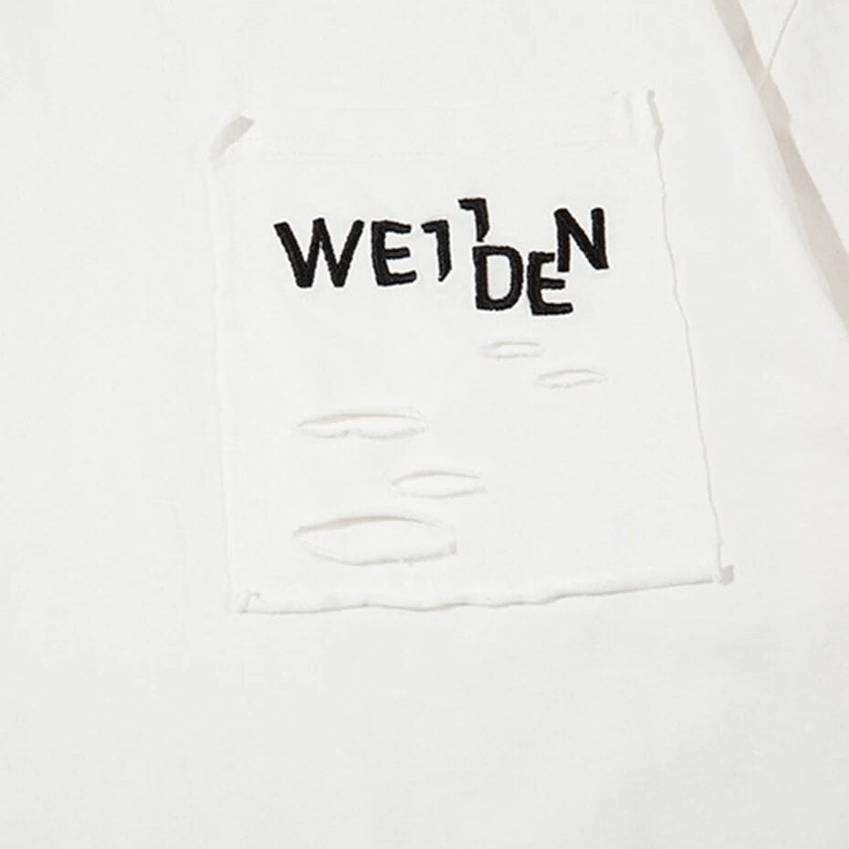 WEIDEN - Ripped Loose Fit T-shirt
