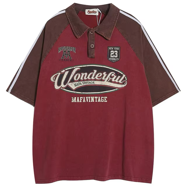 Relaxed, oversized vintage t-shirt with drop shoulders and a 'Brooklyn' graphic, offering a comfortable and effortlessly stylish look.