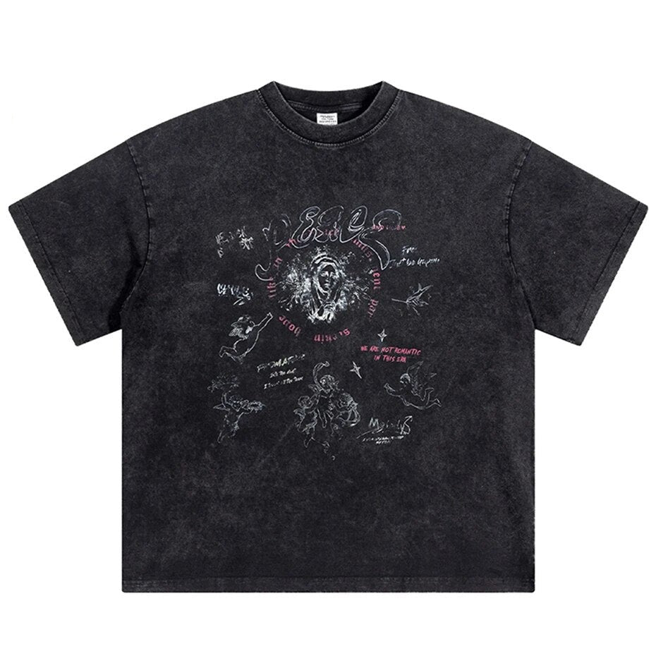 CHICO ANGEL - Washed Vintage T-shirt, cool tshirt, vintage tshirt