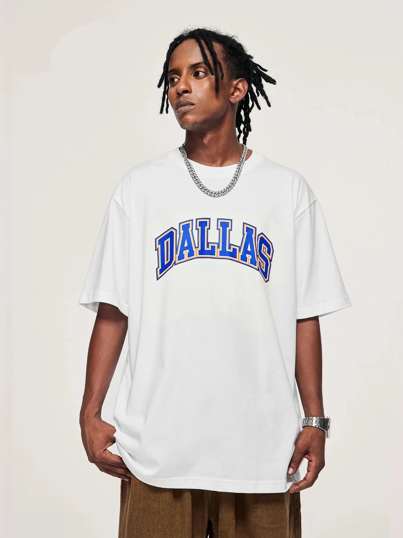 "Dallas" - Loose Fit T-shirt, summer men's tshirt, oversized tshirt
