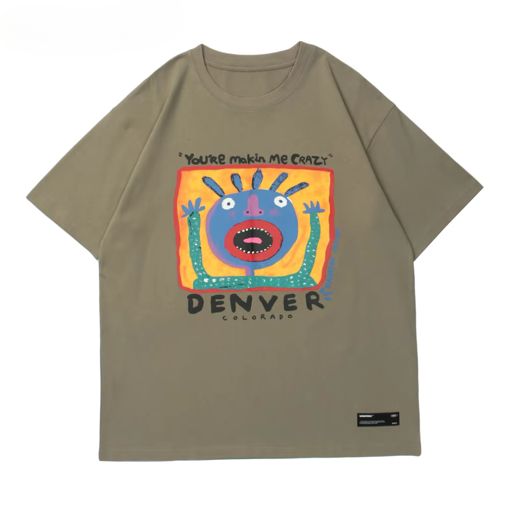 "Heavy-weight box fit graphic t-shirt featuring a bold, eye-catching graphic design, offering a relaxed, oversized silhouette for a modern, streetwear-inspired look."