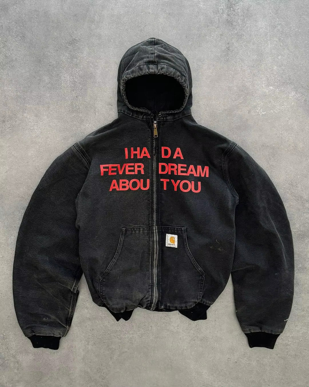 "Vintage-inspired acid wash denim jacket with a relaxed, oversized fit, featuring distressed details and a unique wash pattern for a bold, retro look."