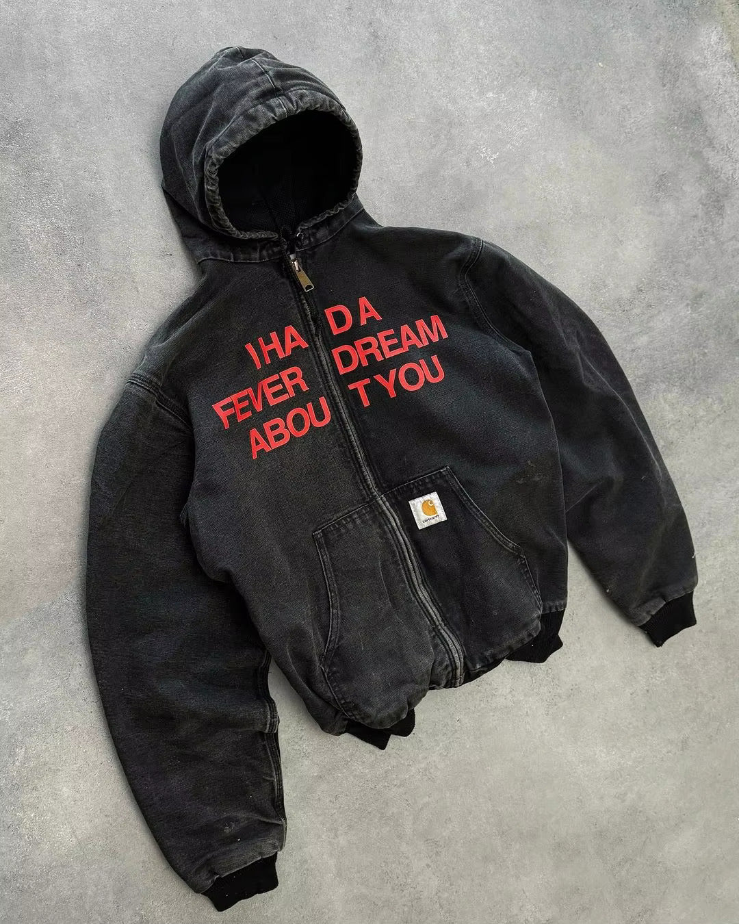Fever Dream - Acid Wash Black Vintage Jacket