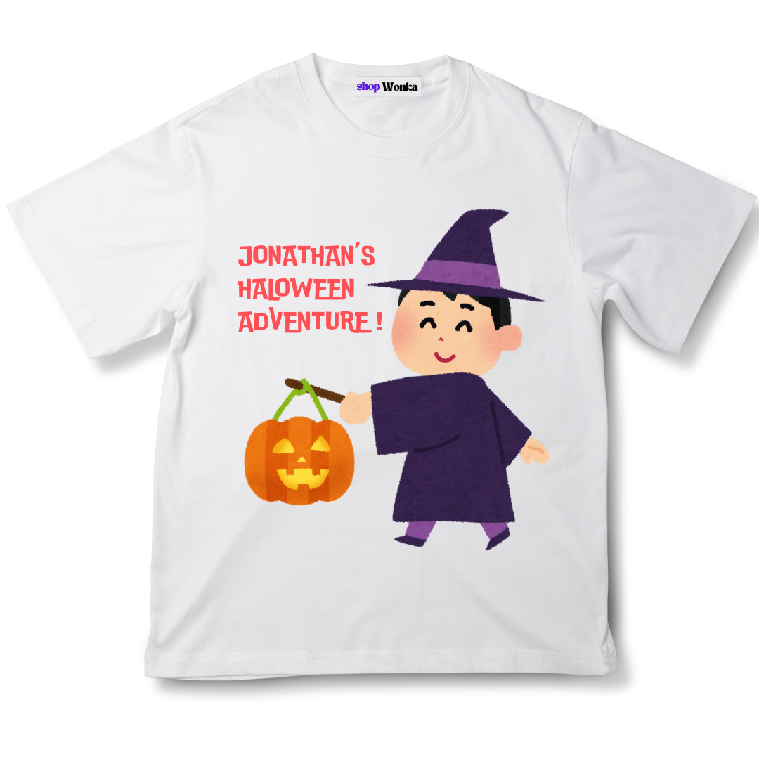 Halloween, 100% cotton, Customisable T-shirt for Kids