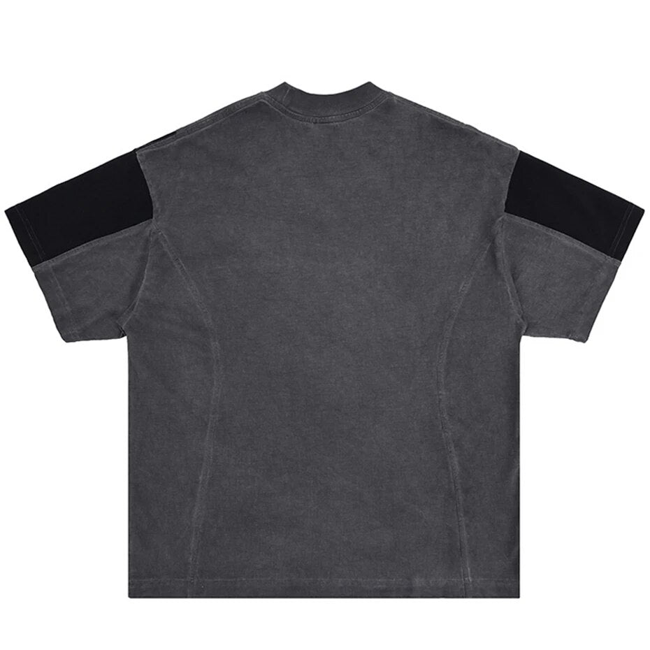Charcoal Crewnwck - Loose Fit T-shirt