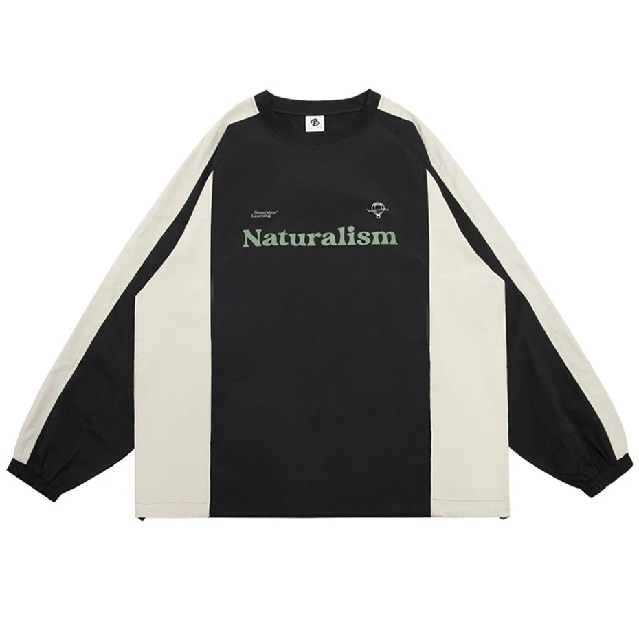 NATURALISM - Vintage Track Sweatshirt, Oversized Sweatshirt, Vintage Sweatshirt, Casual Sweatshirt