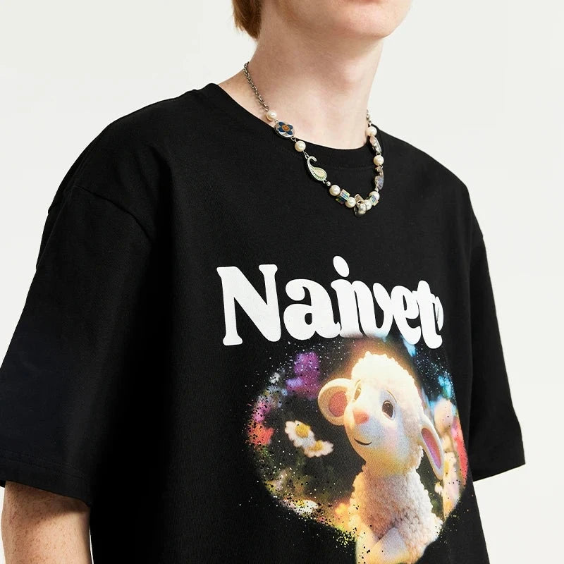 "Naviete" - Loose Fit T-shirt, oversized tshirt, summer men's tshirt