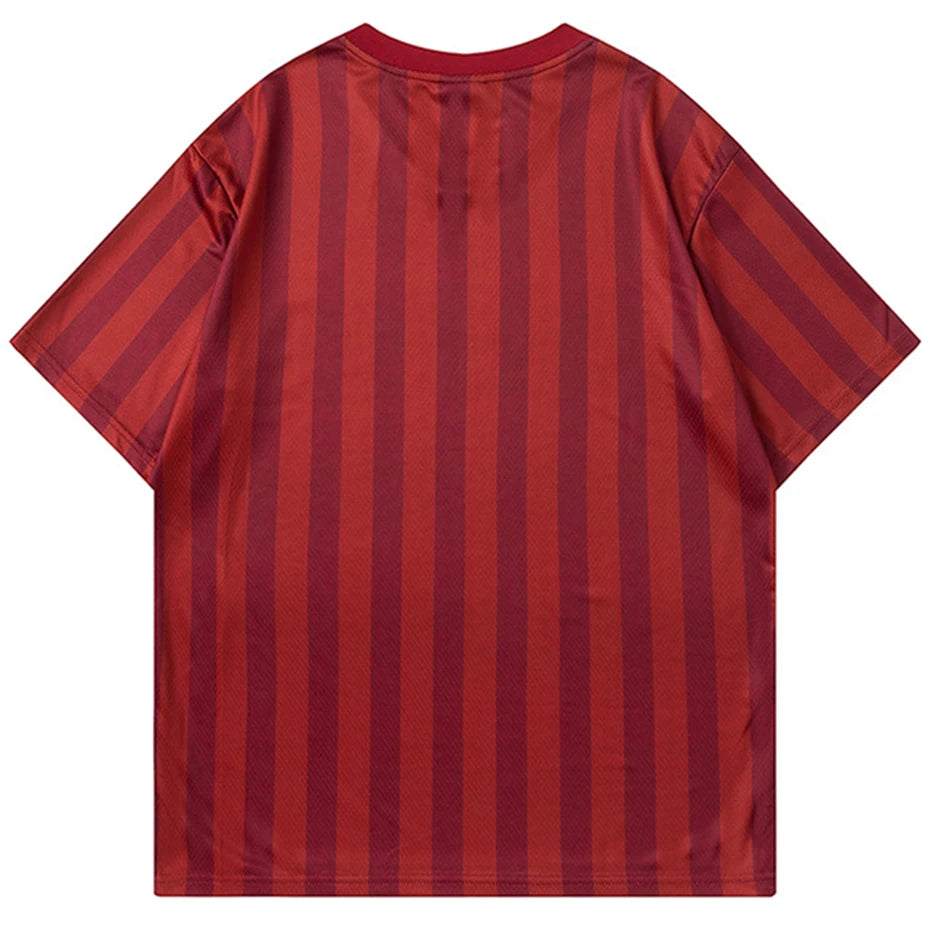 Vintage Oversized Striped Jersey Tee