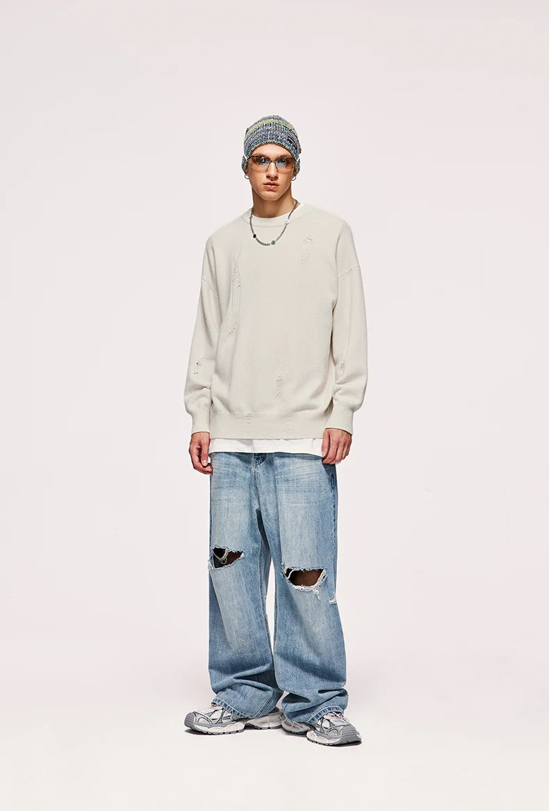 Ripped Knit Sweater