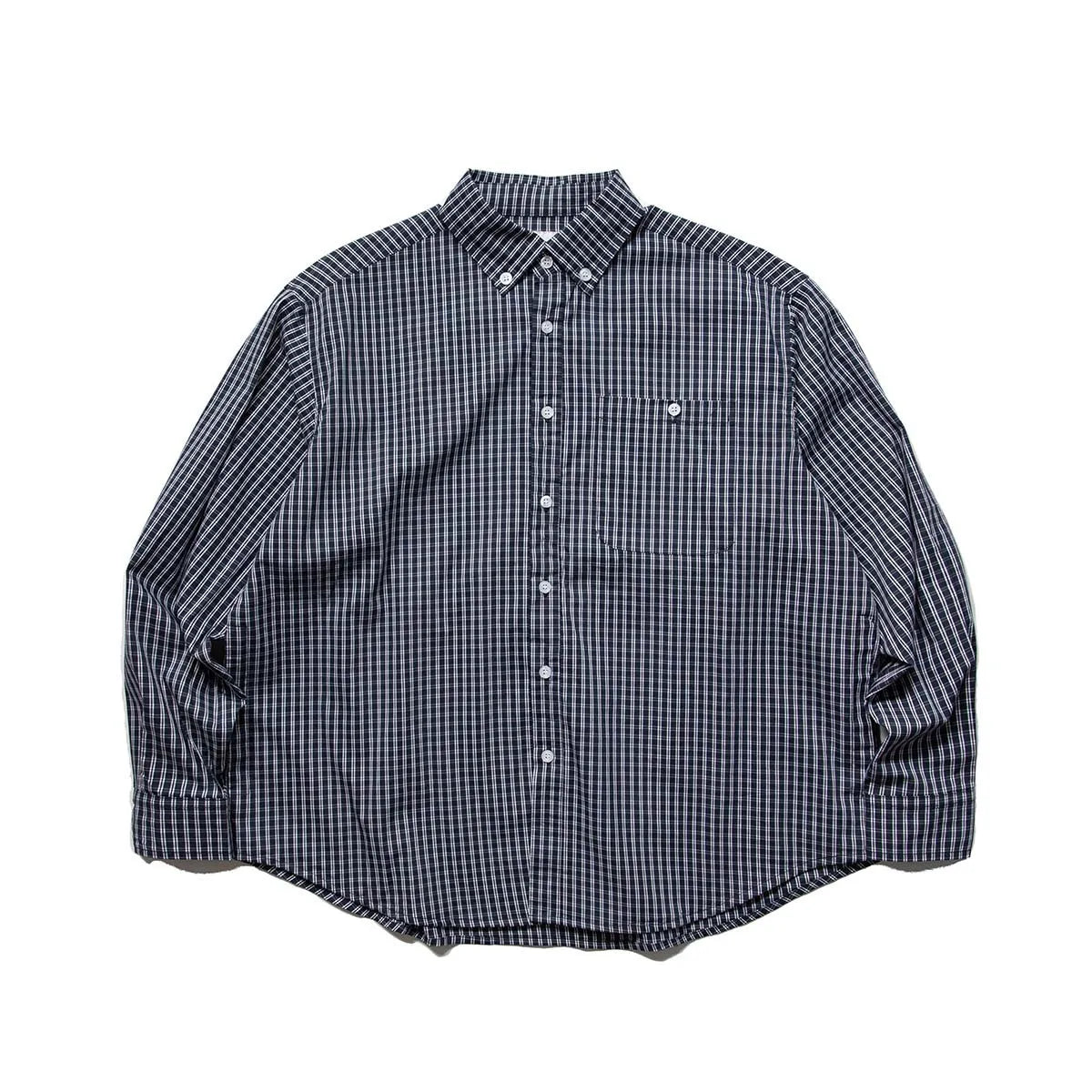 Monochrome Checkered Loose Fit Shirt