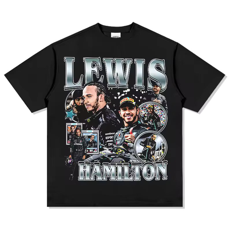 Lewis Hamilton Inspired Loose Box-Fit Tshirts