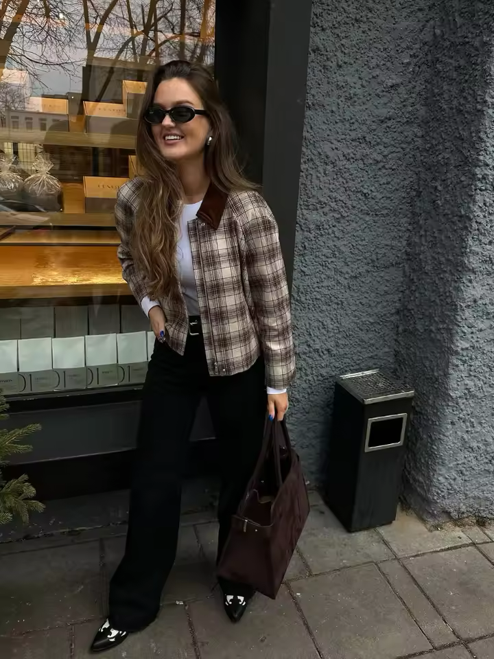 Vintage Plaid Jacket