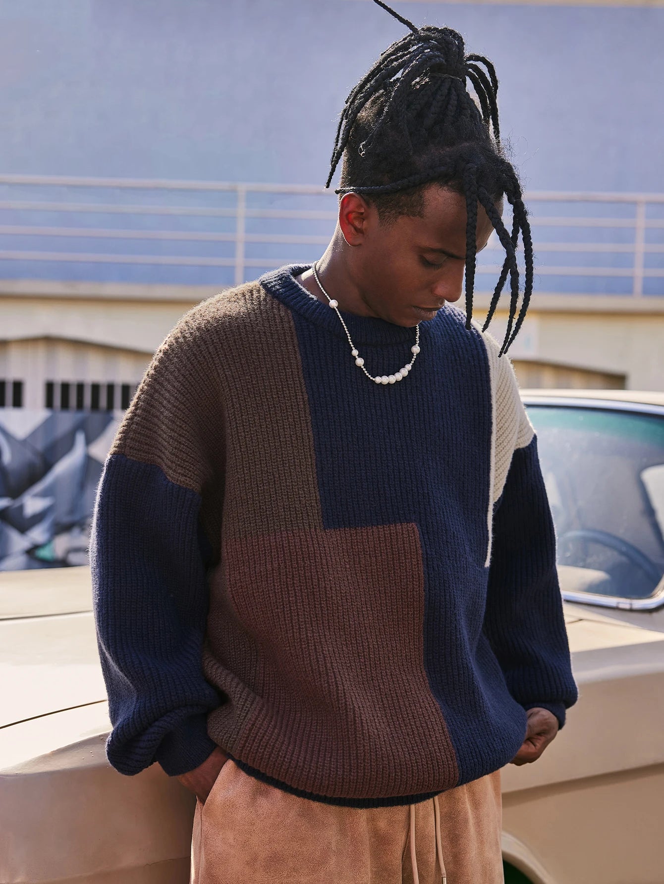 Colorblock Knitted Sweater