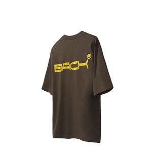 "Bach" - Chenille Letter Patch Embroidery T-Shirt
