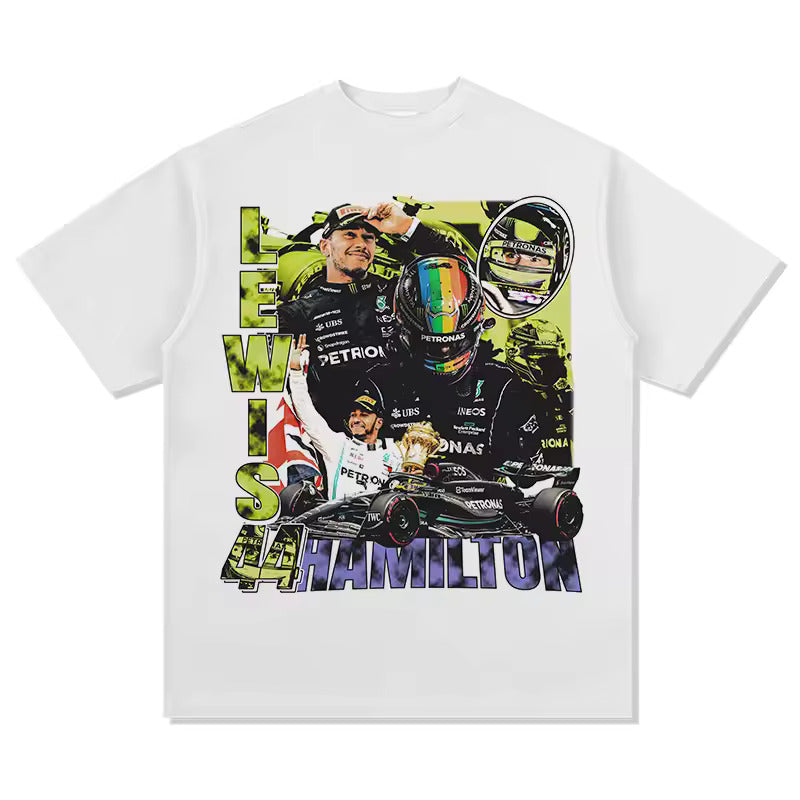 Lewis Hamilton Inspired Loose Box-Fit Tshirt
