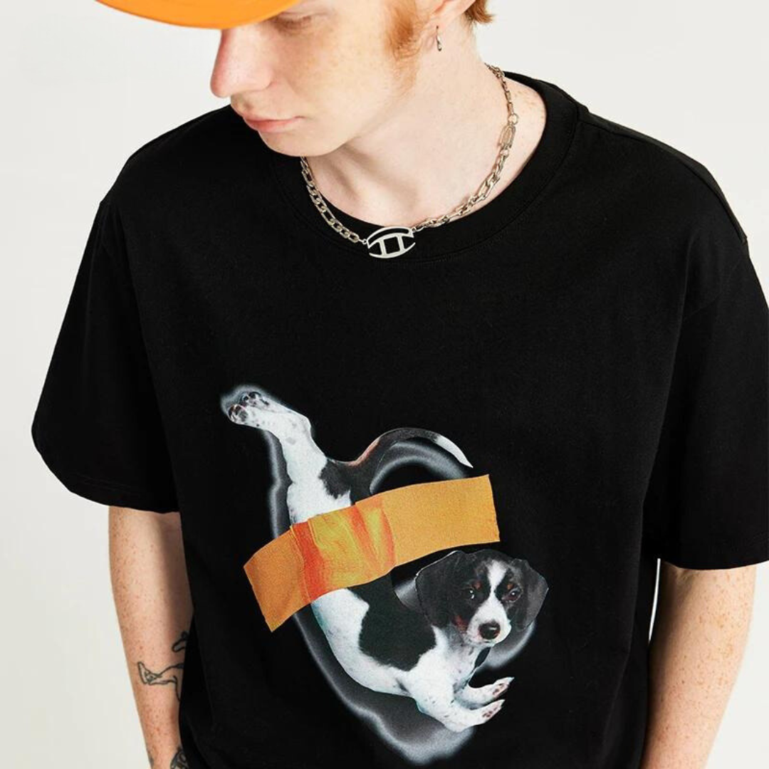 "Pup on Loose" - Loose Fit T-shirt
