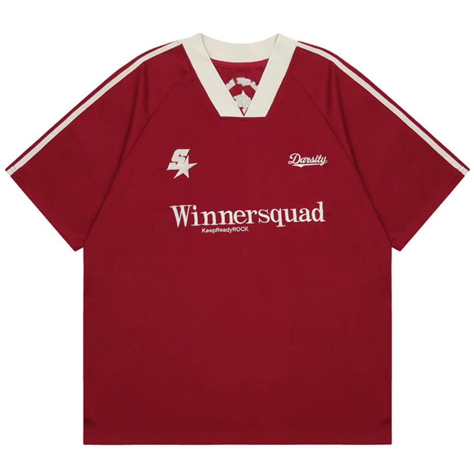 WINNERS - Vintage Oversized Jersey Tee, football soccer tshirt, summer wear tshirt