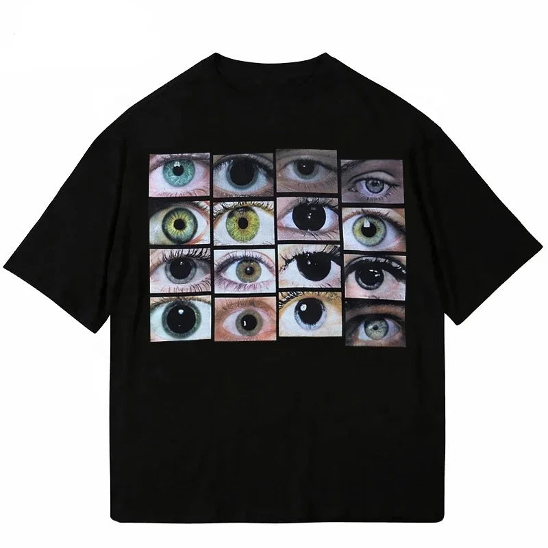 EYES EVERYWHERE - Graphic T-shirt, oversized shirt, summer men's tshirt
