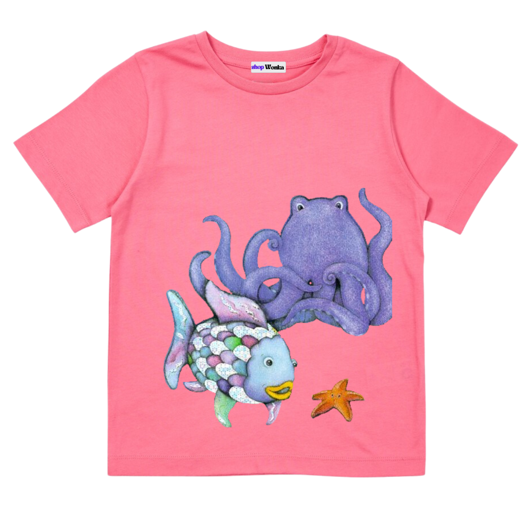 The Rainbow Fish - Customisable Kids T-shirt