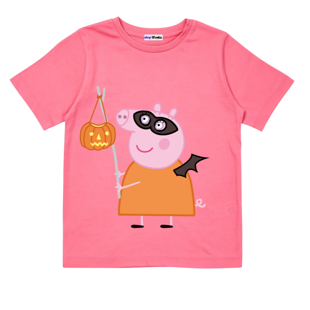 Peppa Pig Spooky Halloween - Customisable Kids T-shirt