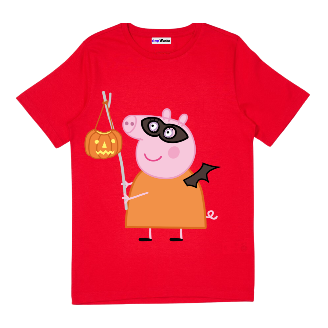 Peppa Pig Spooky Halloween - Customisable Kids T-shirt