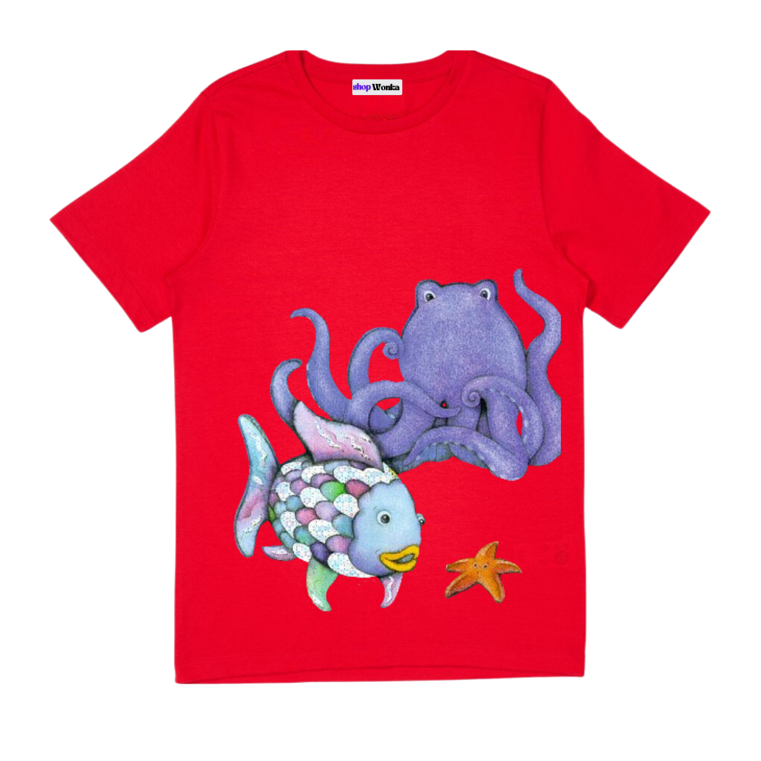 The Rainbow Fish - Customisable Kids T-shirt