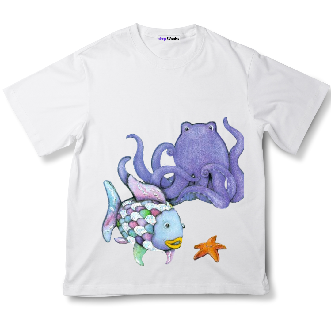 The Rainbow Fish - Customisable Kids T-shirt