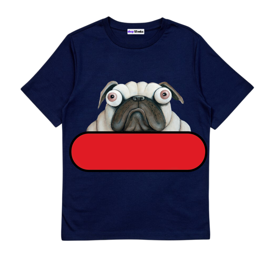 Pig The Pug Don't Share - Customisable Kids T-shirt