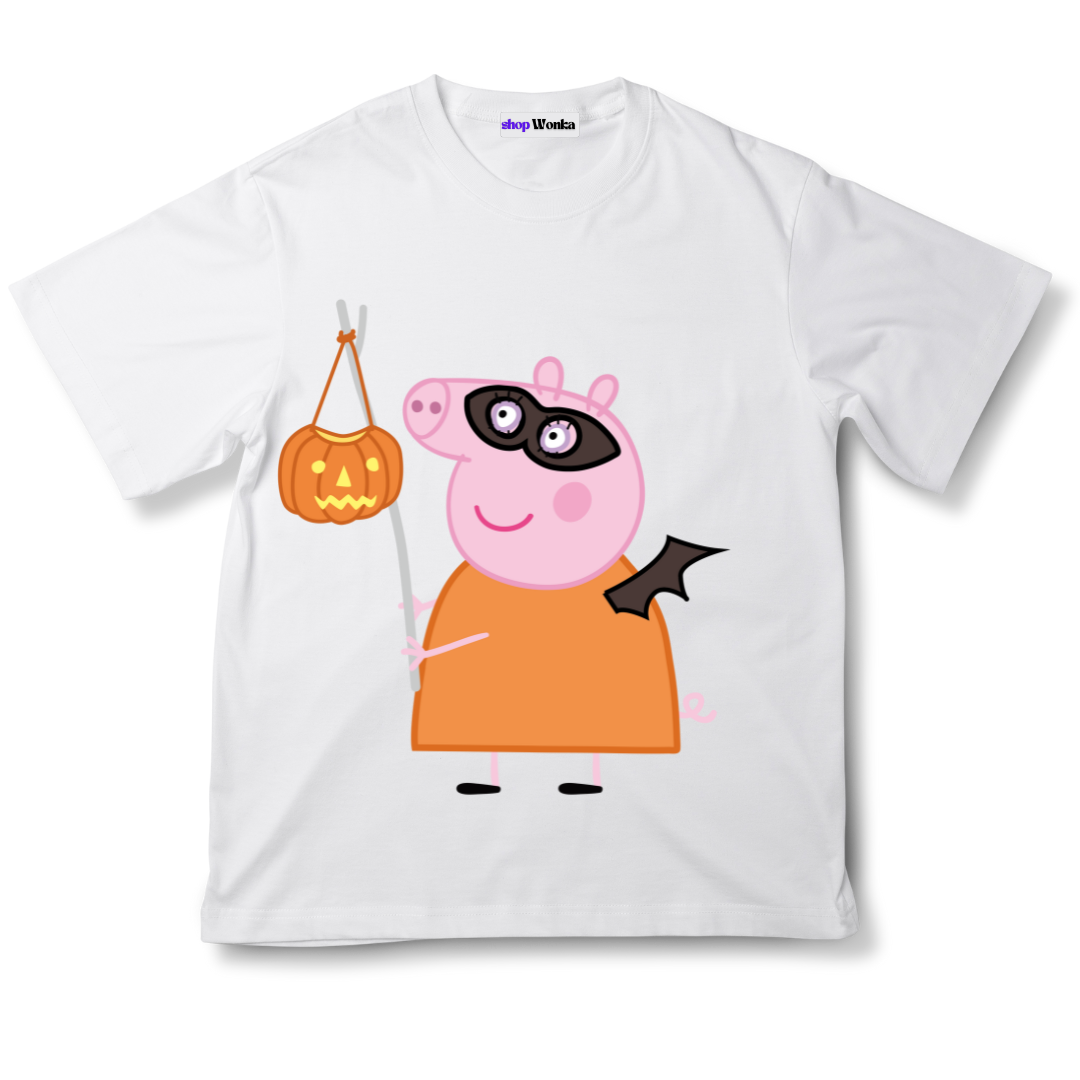 Peppa Pig Spooky Halloween - Customisable Kids T-shirt