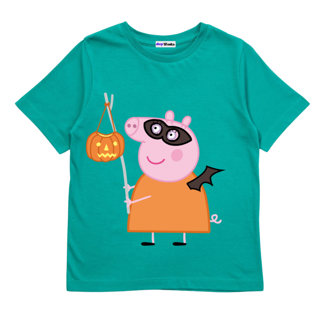 Peppa Pig Spooky Halloween - Customisable Kids T-shirt