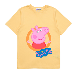 Peppa Pig Oinkastic Day - Customisable Kids T-shirt (Yellow)