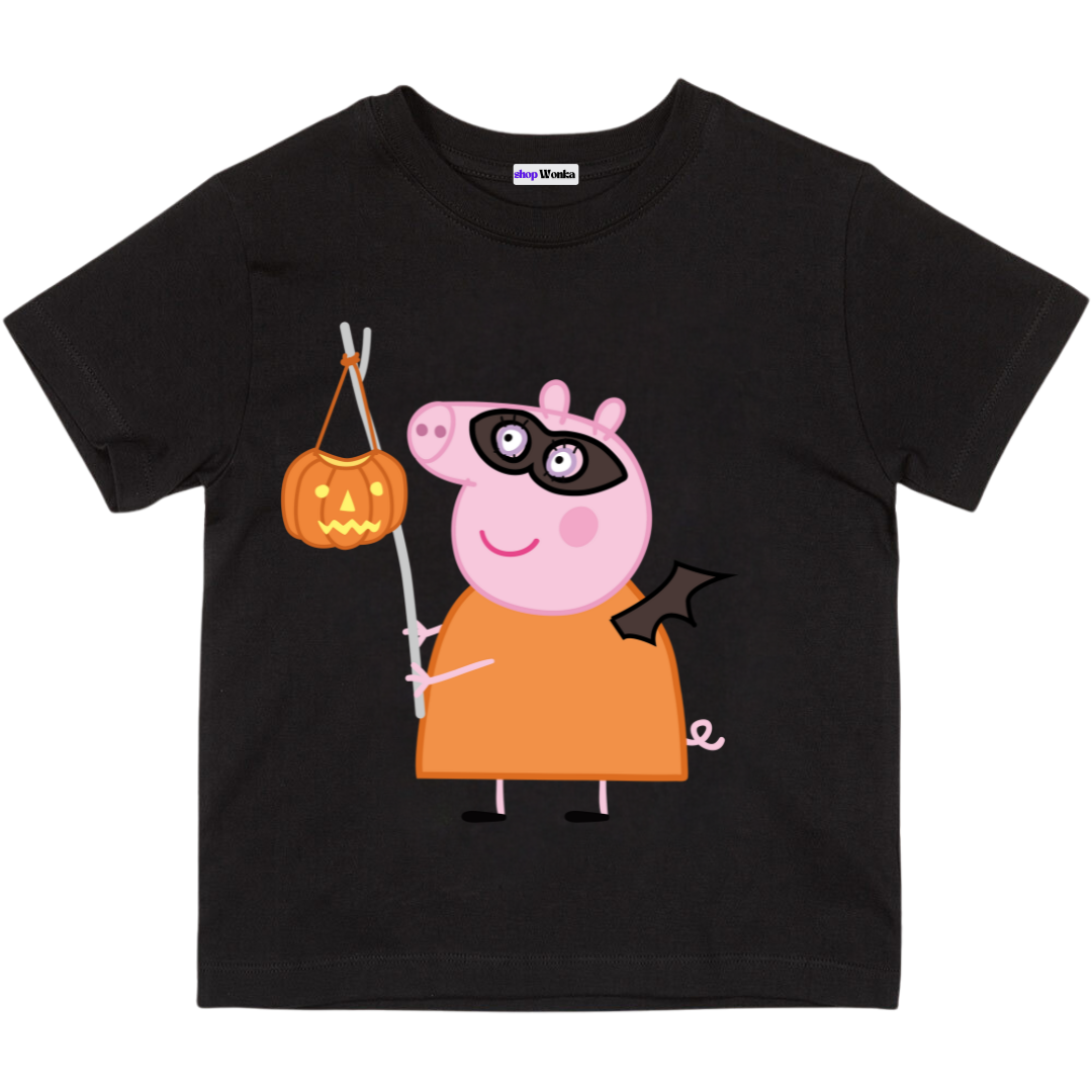 Peppa Pig Spooky Halloween - Customisable Kids T-shirt