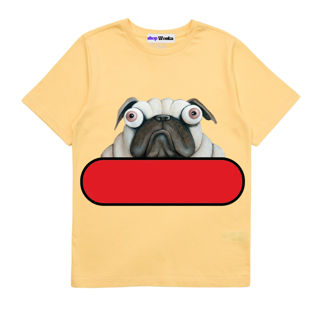 Pig The Pug Don't Share - Customisable Kids T-shirt