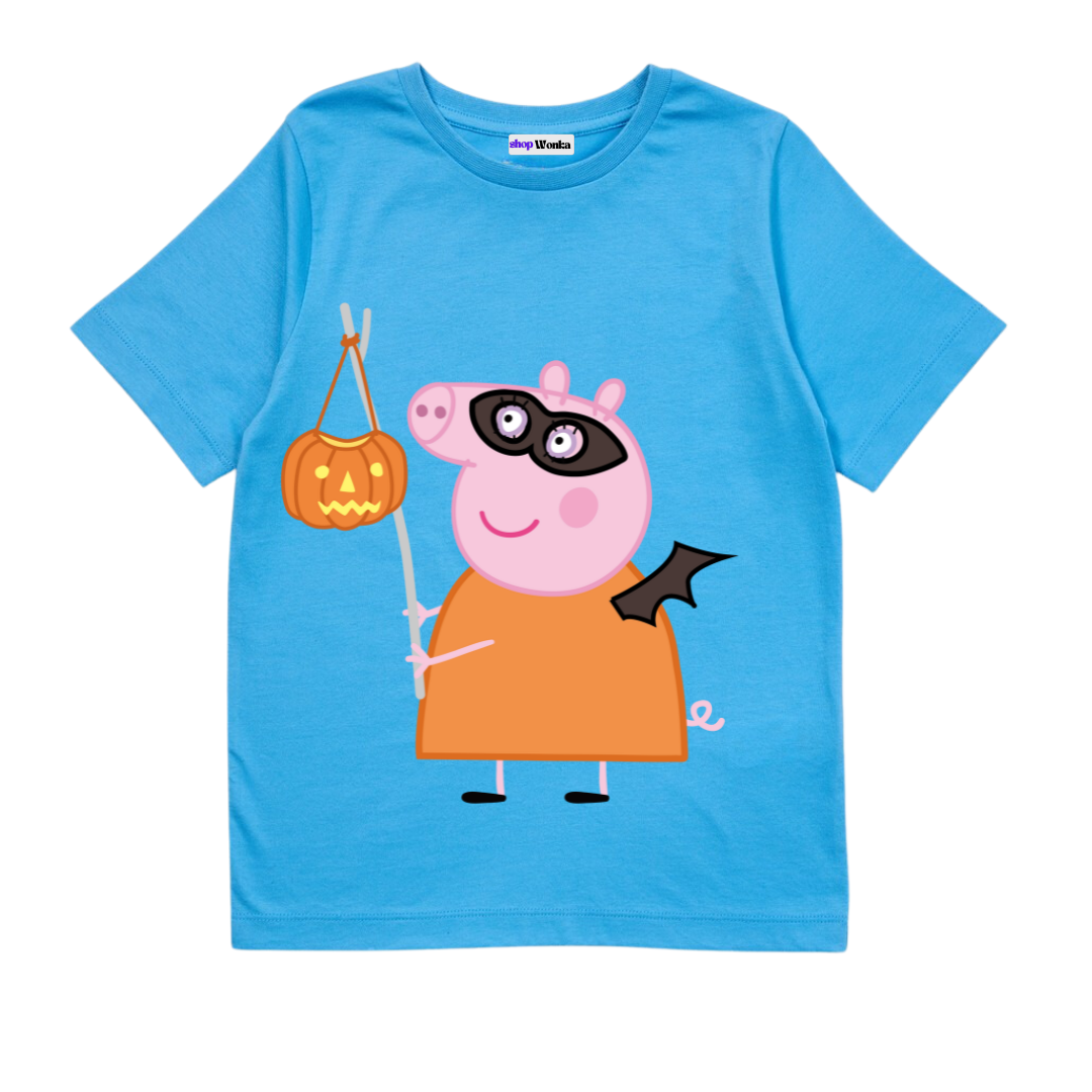 Peppa Pig Spooky Halloween - Customisable Kids T-shirt