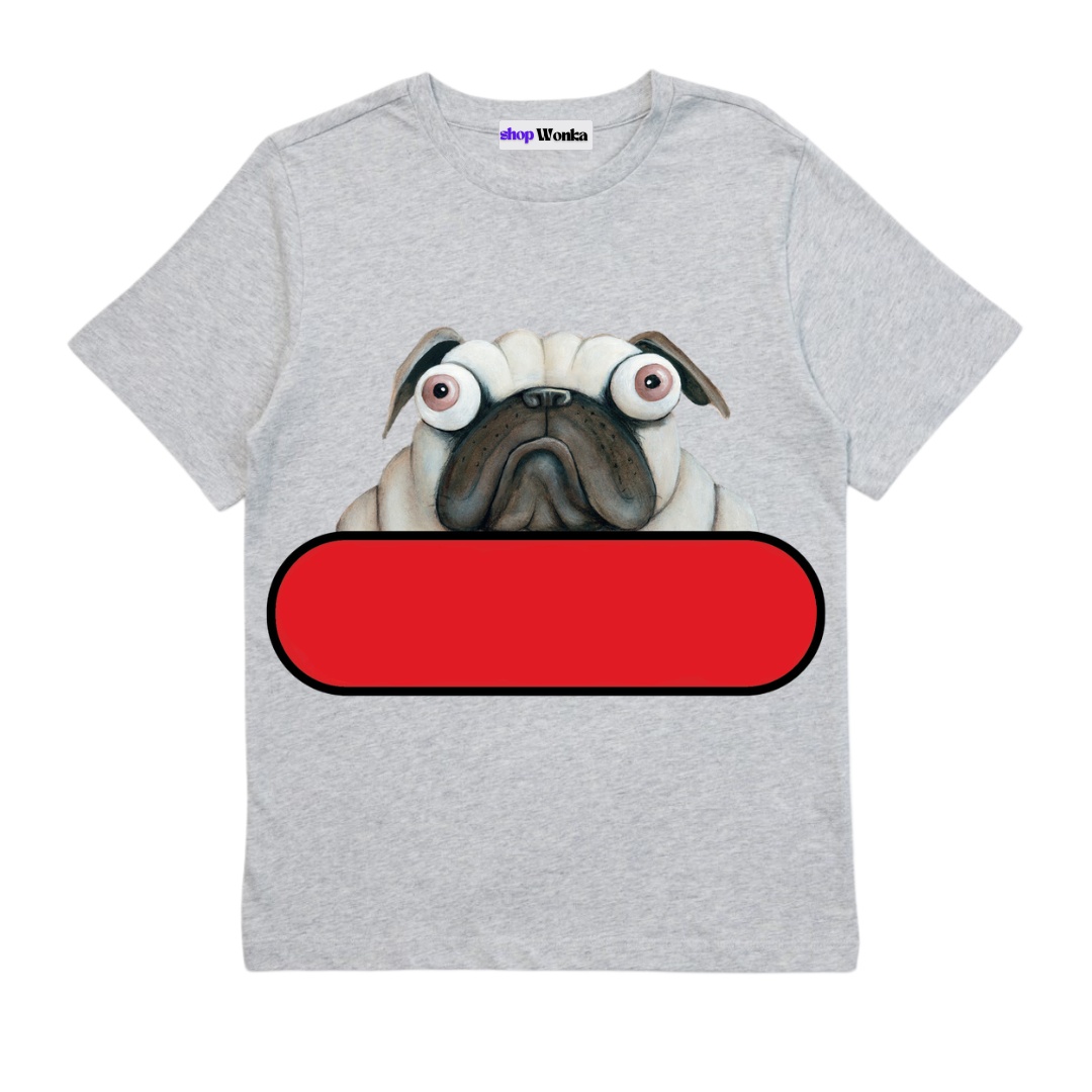 Pig The Pug Don't Share - Customisable Kids T-shirt