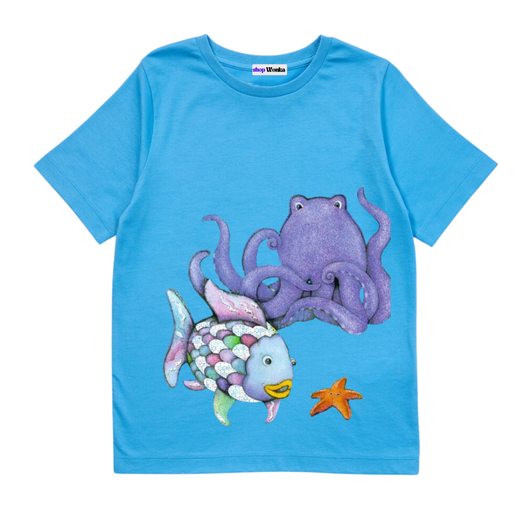 The Rainbow Fish - Customisable Kids T-shirt