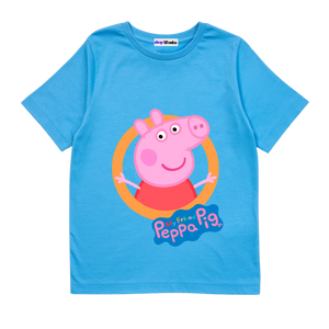 Peppa Pig Oinkastic Day - Customisable Kids T-shirt (Blue)