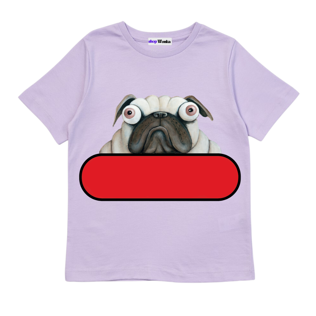 Pig The Pug Don't Share - Customisable Kids T-shirt