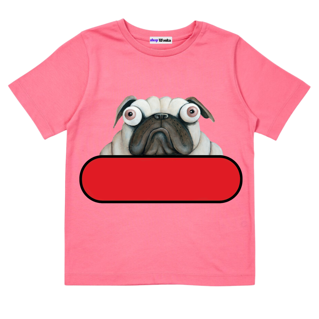 Pig The Pug Don't Share - Customisable Kids T-shirt