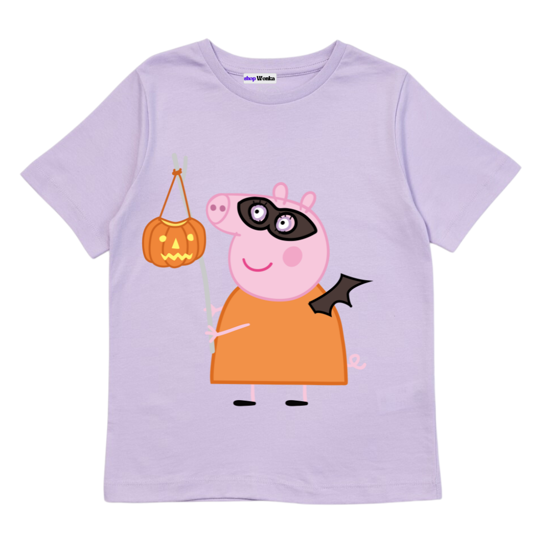 Peppa Pig Spooky Halloween - Customisable Kids T-shirt