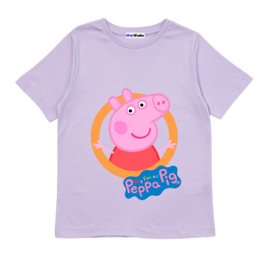 Peppa Pig Oinkastic Day - Customisable Kids T-shirt (Purple)