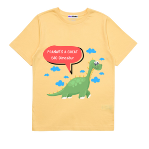 Great Big Dinosaur, Kids Custumisable T-shirt, 100% cotton