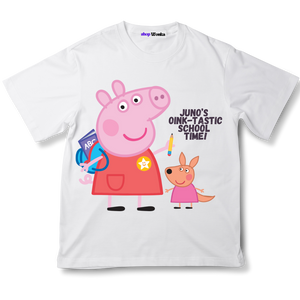 Peppa Pig School Time, customisable kids t-shirt, 100% cotton