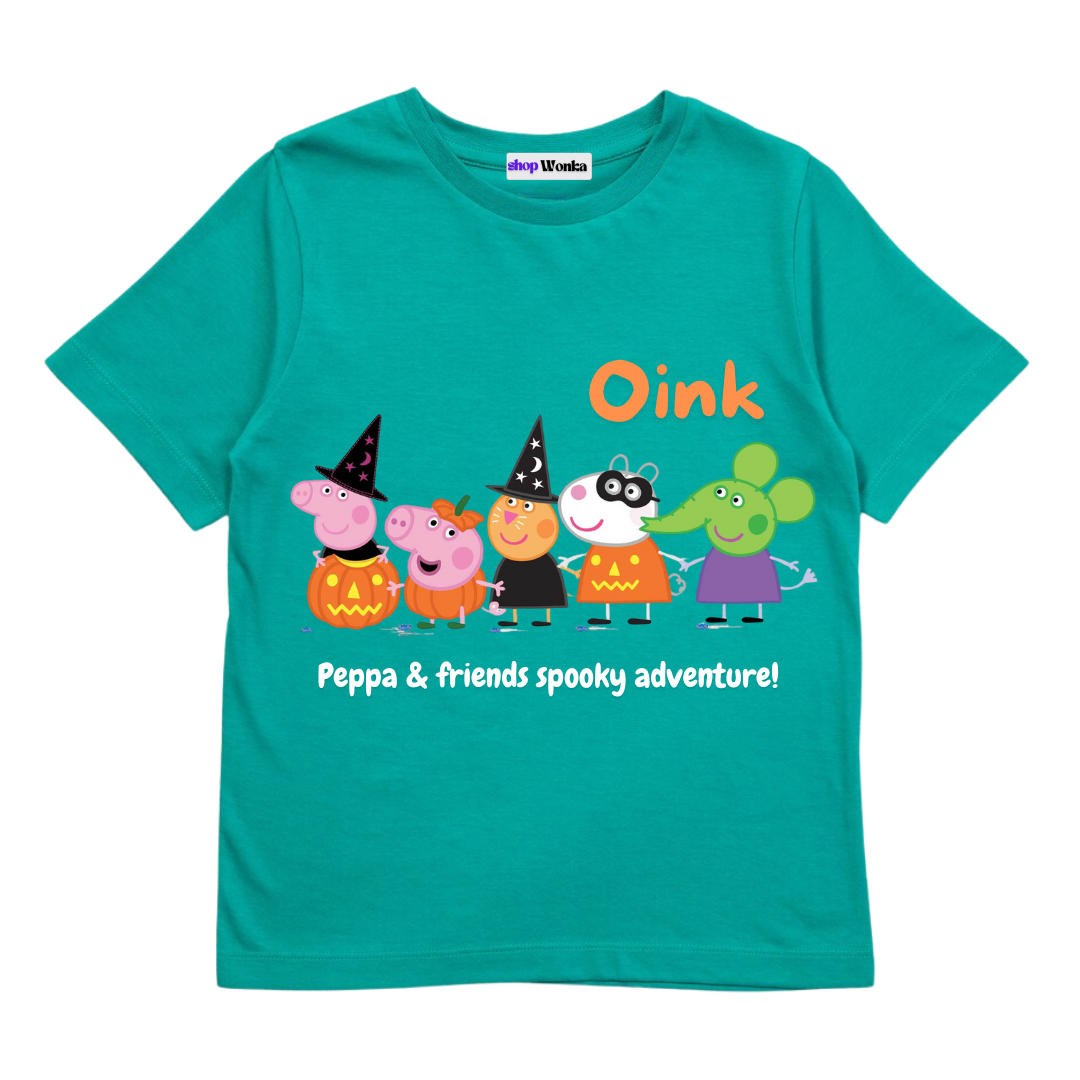 Peppa Pig School Time, customisable kids T-shirt ,100% cotton