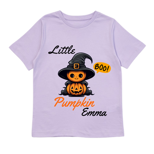 Halloween pumpkin, kids t-shirt, customisable t-shirt for kids, 100% cotton