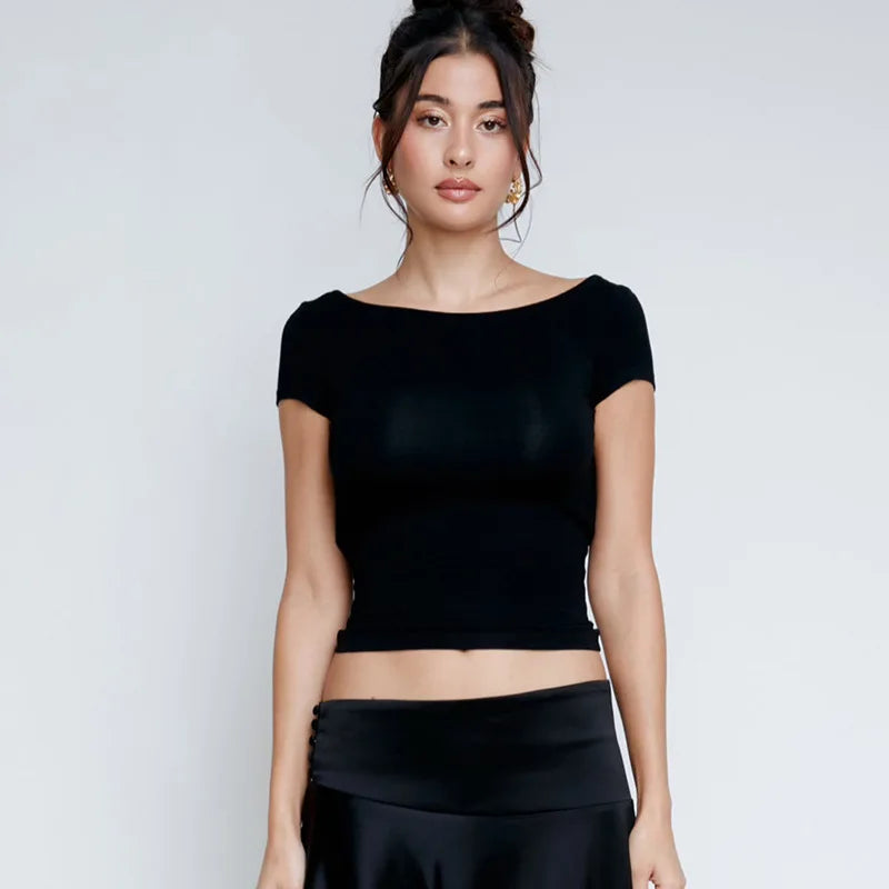 Backless Chic Crop Top